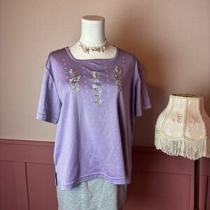 Vintage Lilac Floral Square Neck Top

BonWorth